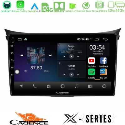 Cadence X Series Hyundai i30 2012-2017 8Core Android 14 4+64GB Navigation Multimedia Tablet 9"