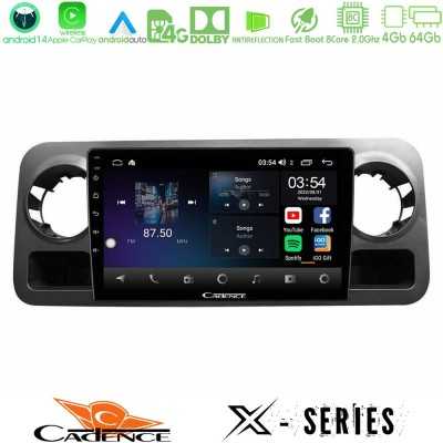 Cadence X Series Mercedes Sprinter W907 8Core Android 14 4+64GB Navigation Multimedia Tablet 10"