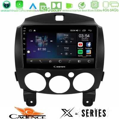 Cadence X Series Mazda 2 2008-2014 8core Android 14 4+64GB Navigation Multimedia Tablet 9"