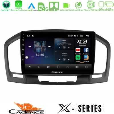 Cadence X Series Opel Insignia 2008-2013 8core Android 14 4+64GB Navigation Multimedia Tablet 9"
