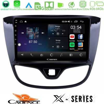 Cadence X Series Opel Karl 2017-2019 8core Android 14 4+64GB Navigation Multimedia Tablet 9"