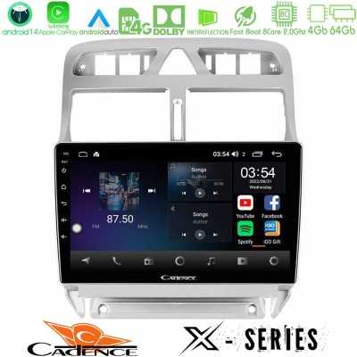 Cadence X Series Peugeot 307 2002-2008 8core Android 14 4+64GB Navigation Multimedia Tablet 9"