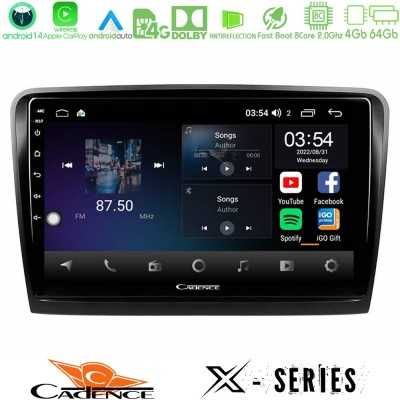 Cadence X Series Skoda Superb 2008-2015 8core Android 14 4+64GB Navigation Multimedia Tablet 10"