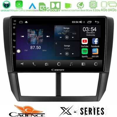 Cadence X Series Subaru Forester 8core Android 14 4+64GB Navigation Multimedia Tablet 9"