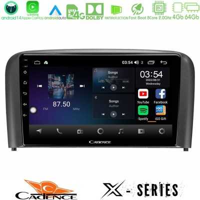 Cadence X Series Volvo S80 1998-2006 8core Android 14 4+64GB Navigation Multimedia Tablet 9"
