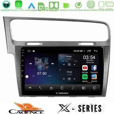 Cadence X Series VW GOLF 7 8core Android 14 4+64GB Navigation Multimedia Tablet 10"
