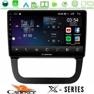 Cadence X Series VW Jetta 8core Android 14 4+64GB Navigation Multimedia Tablet 10"