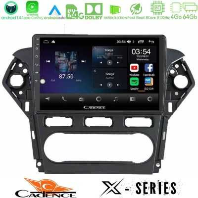 Cadence X Series Ford Mondeo 2011-2014 8core Android 14 4+64GB Navigation Multimedia Tablet 10"