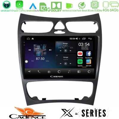 Cadence X Series Mercedes CLK Class W209 2000-2004 8core Android 14 4+64GB Navigation Multimedia Tablet 9"