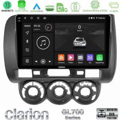 Clarion GL700 Series 8Core Android13 4+64GB Honda Jazz 2002-2008 (Manual A/C) Navigation Multimedia Tablet 9" Με Carplay & Andro Clarion GL700 Series 8Core Android13 4+64GB Honda Jazz 2002-2008 (Manual A/C) Navigation Multimedia Tablet 9" Με Carplay & Andro