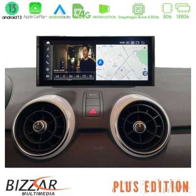 Bizzar Plus Edition Audi A1 (8X) 2010-2018 με MMI3G Android13 8Core (8+128GB) Navigation Multimedia 10.25" HD Anti-reflection