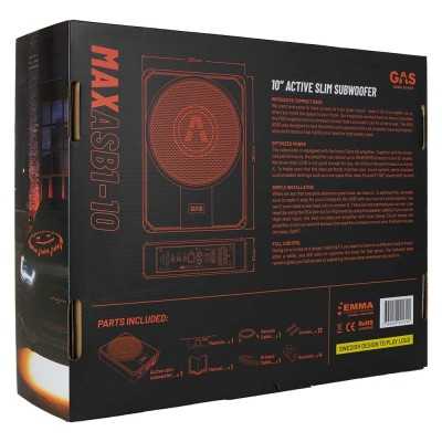 MAX ASB1-10 Amplified subwoofer αυτοκινήτου 10" 300 W Gas Audio Power MAX ASB1-10 Amplified subwoofer αυτοκινήτου 10" 300 W Gas Audio Power