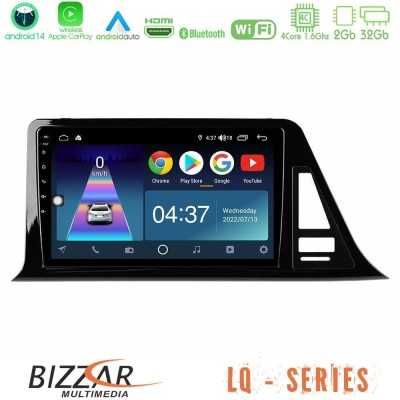 Bizzar LQ Series 4Core Android14 2+32GB Toyota CH-R (Χωρίς Εργ.Οθόνη) Navigation Multimedia Tablet 9" Με Carplay & Android Auto