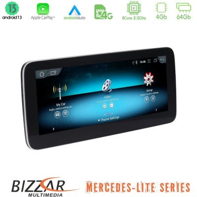 Bizzar Lite Series Mercedes C/GLC (W205/W253) NTG5.0 Android13 8Core (4+64GB) Navigation Multimedia 10.25"