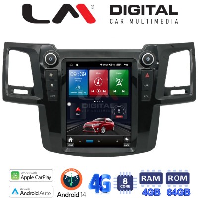 LM Digital - LM TC8820 GPS Οθόνη OEM Multimedia τυπου Tesla 9,7inch Toyota Hilux 2005 2016 (CarPlay/AndroidAuto/BT/GPS/WIFI/GPR