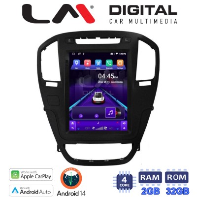 LM Digital - LM TN4114BL GPS Οθόνη OEM Multimedia τυπου Tesla 9,7inch Opel Insignia (CarPlay/AndroidAuto/BT/GPS/WIFI/GPRS)