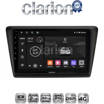 CLARION GL71487 Οθόνη OEM Multimedia Αυτοκινήτου για Skoda Rapid 2013-2017 (CarPlay/AndroidAuto/BT/GPS/WIFI/GPRS)