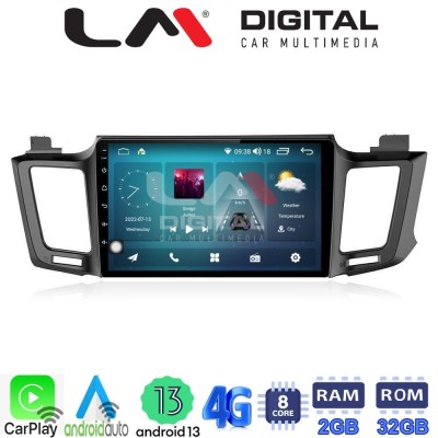 LM Digital - LM ZR8947 GPS Οθόνη OEM Multimedia Αυτοκινήτου για TOYOTA RAV 4 2013 2020 (CarPlay/AndroidAuto/BT/GPS/WIFI/GPRS)