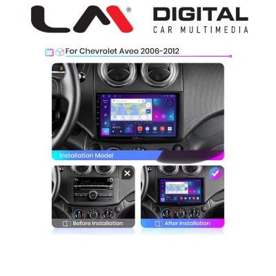 LM Digital - LM ZN4021 GPS Οθόνη OEM Multimedia Αυτοκινήτου για Chevrolet Aveo 2006 2010 (CarPlay/AndroidAuto/BT/GPS/WIFI/GPRS)