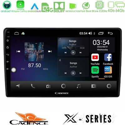 Cadence X Series Opel Corsa F 2019-2023 8core Android 14 4+64GB Navigation Multimedia Tablet 9" Cadence X Series Opel Corsa F 2019-2023 8core Android 14 4+64GB Navigation Multimedia Tablet 9"