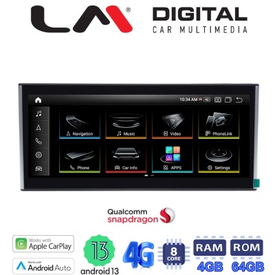 LM Digital - LM JFK310 LOW Οθόνη OEM Multimedia Αυτοκινήτου για AUDI A4/A5 2009 2015 (CarPlay/AndroidAuto/BT/GPS/WIFI/GPRS)