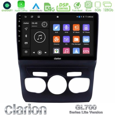 Clarion GL700 Lite Series 8Core Android11 6+128GB Citroen C4L Navigation Multimedia Tablet 10" Με Carplay & Android Auto Clarion GL700 Lite Series 8Core Android11 6+128GB Citroen C4L Navigation Multimedia Tablet 10" Με Carplay & Android Auto