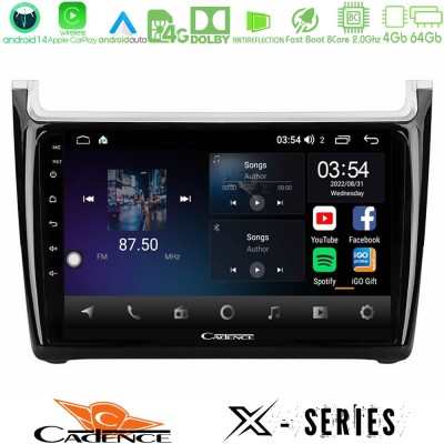 Cadence X Series Vw Polo 2014-2017 8core Android 14 4+64GB Navigation Multimedia Tablet 9" Cadence X Series Vw Polo 2014-2017 8core Android 14 4+64GB Navigation Multimedia Tablet 9"