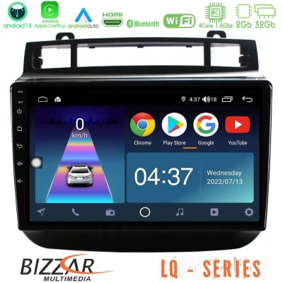 Bizzar LQ Series 4Core Android14 2+32GB VW Touareg 2011-2018 Navigation Multimedia Tablet 9" Με Carplay & Android Auto