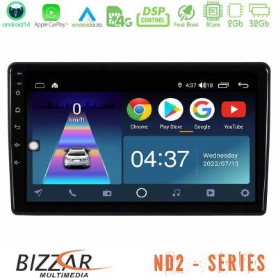 Bizzar ND2 Series 8Core Android14 2+32GB Opel Combo/Vectra /Vivaro/Agila Navigation Multimedia Tablet 10" Με Carplay & Android A Bizzar ND2 Series 8Core Android14 2+32GB Opel Combo/Vectra /Vivaro/Agila Navigation Multimedia Tablet 10" Με Carplay & Android A